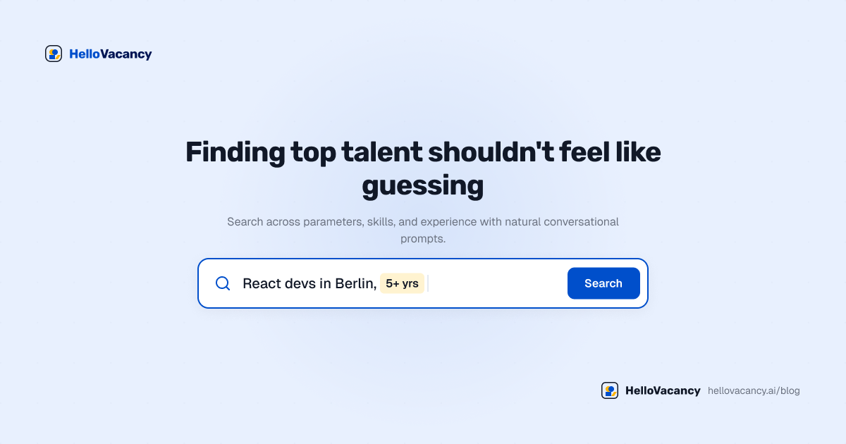 Ask Your Candidate Pool a Question in Plain English